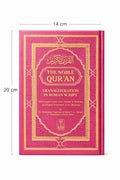 Qur’an met vertaling & transliteratie – luxe editie Dark pink (Small Size)