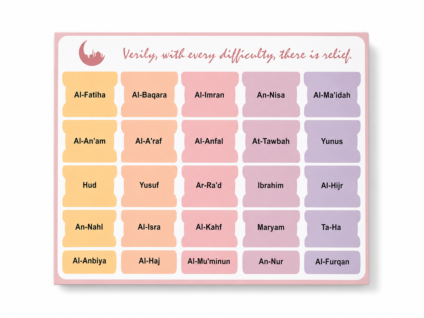 Quran Tabbladen- pink